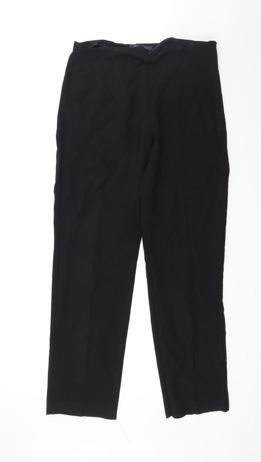 Marks and Spencer Womens Black   Trousers  Size 12 L30 in