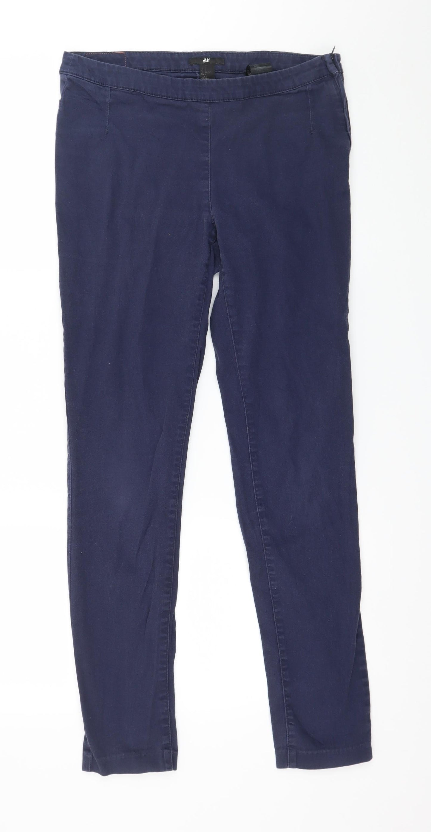 H&M Womens Blue  Denim Trousers  Size 30 in L29 in