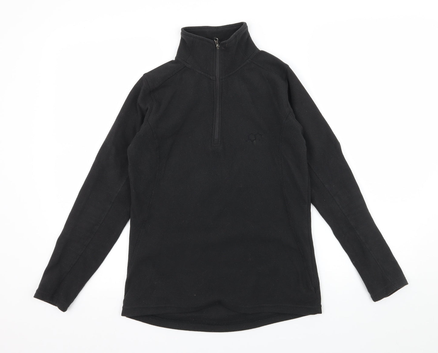 Technicals Womens Black  Fleece Pullover Sweatshirt Size 8