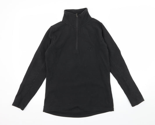 Technicals Womens Black  Fleece Pullover Sweatshirt Size 8