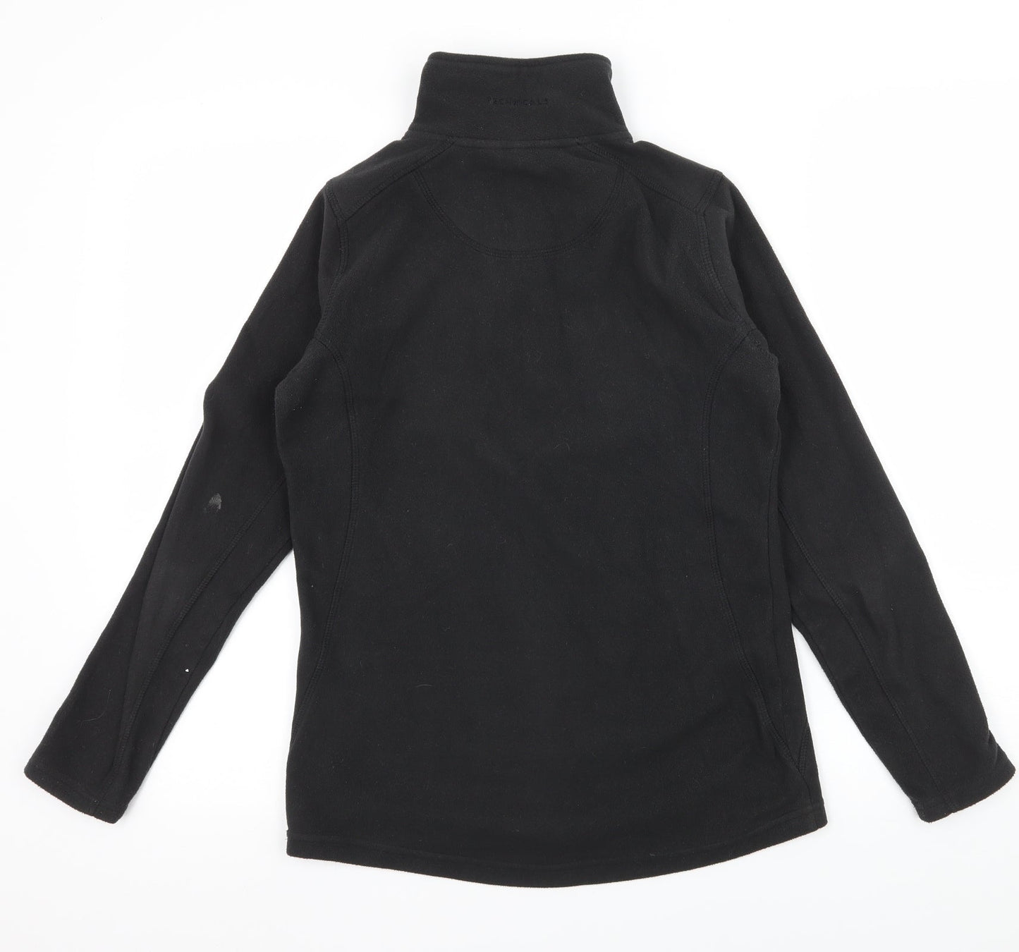 Technicals Womens Black  Fleece Pullover Sweatshirt Size 8