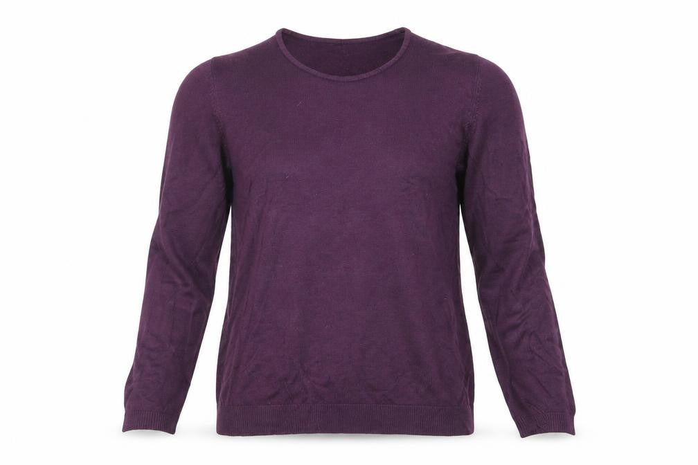 Prewor Womens Purple  Knit Pullover Jumper Size 12