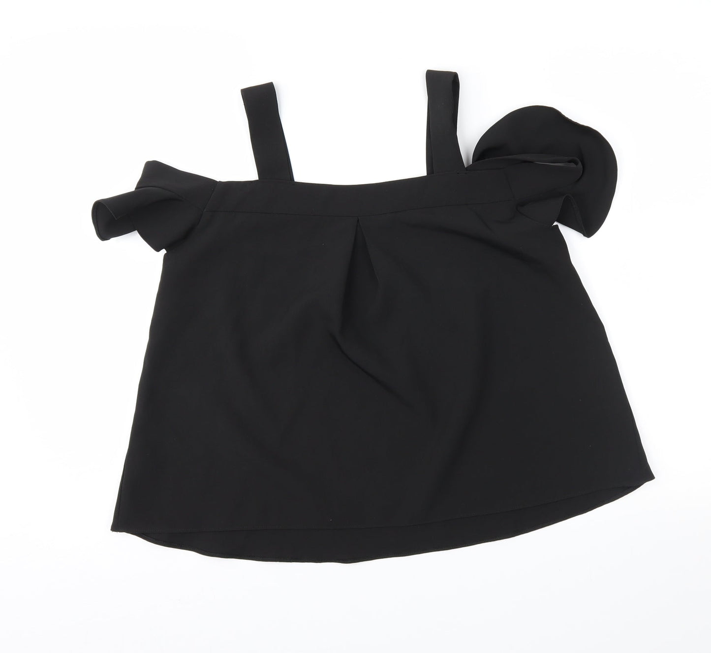 Topshop Womens Black   Basic Blouse Size 8