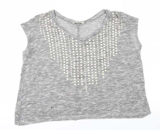 Miss Selfridge Womens Grey   Pullover Jumper Size 6