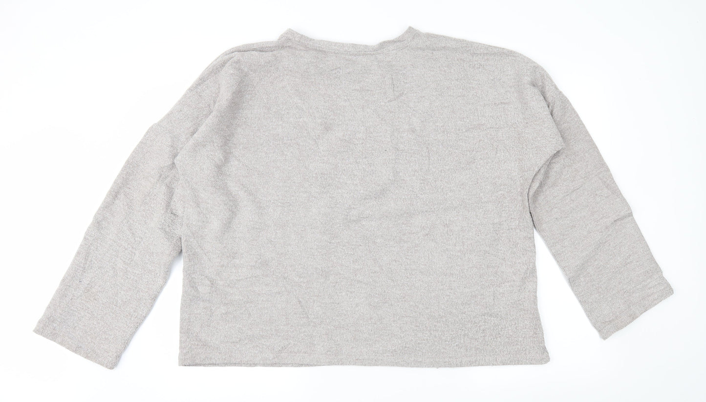 Zara Womens Brown   Pullover Sweatshirt Size S