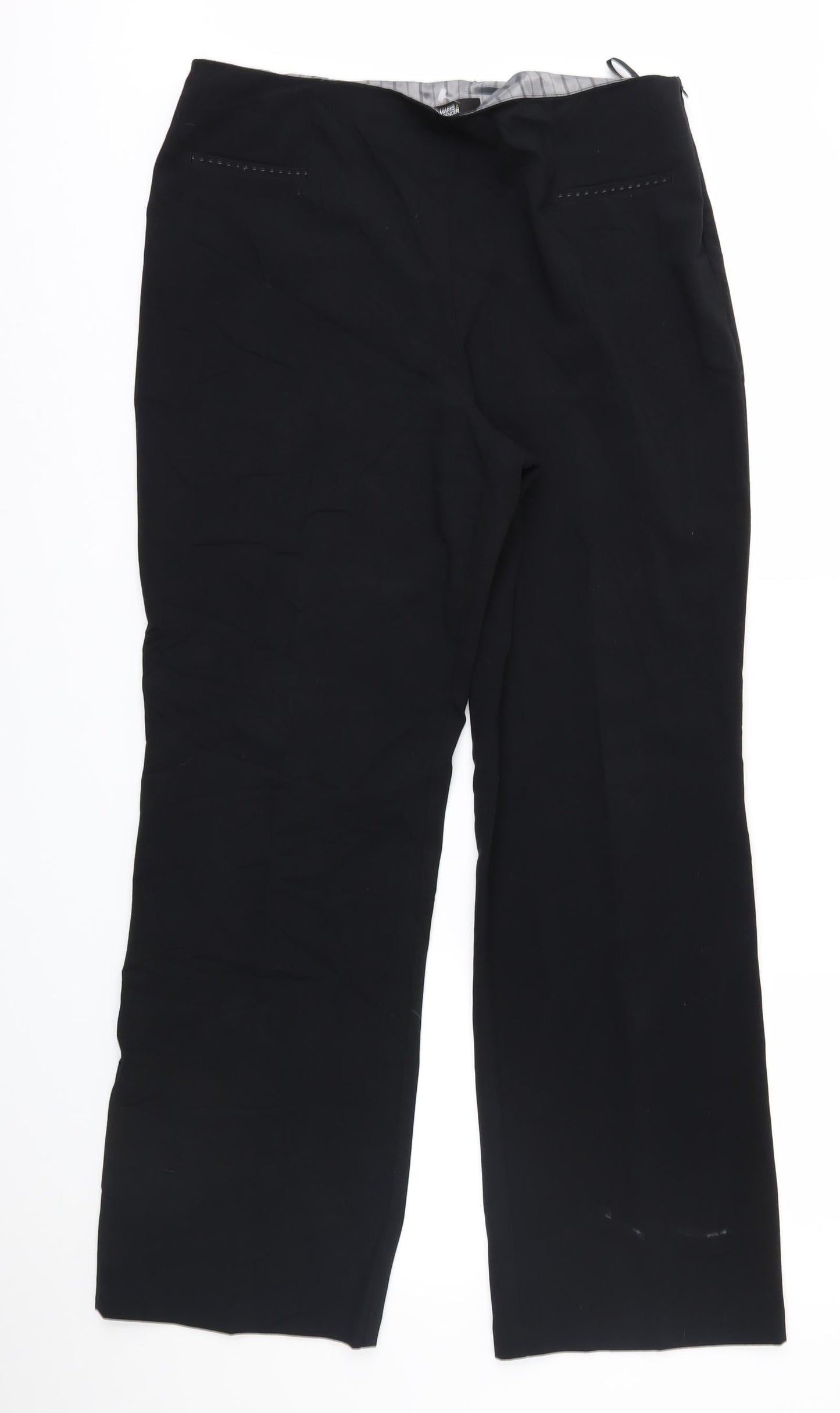 Marks and Spencer Womens Black   Trousers  Size 14 L30 in