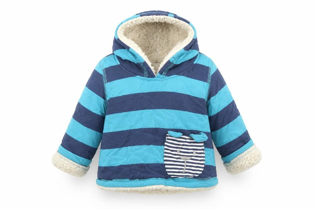 Lilly & Sid Baby Black Striped  Jacket  Size 0-3 Months