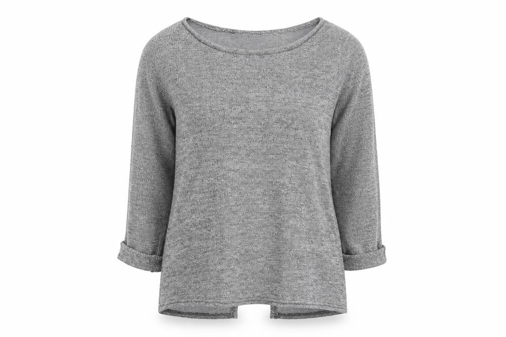 Preworn Womens Silver  Knit Pullover Jumper Size 12