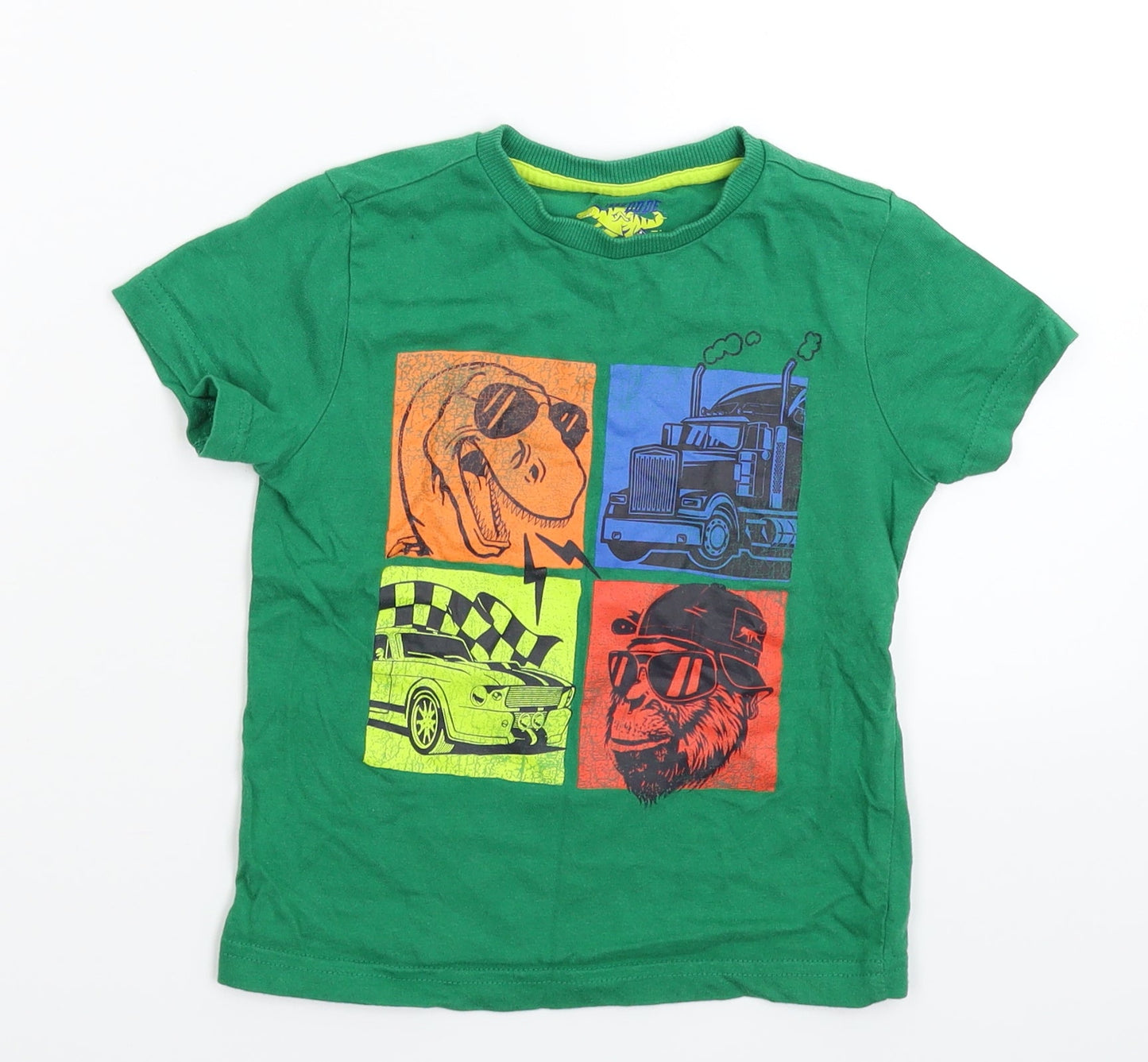 F&F Boys Green   Basic T-Shirt Size 2-3 Years