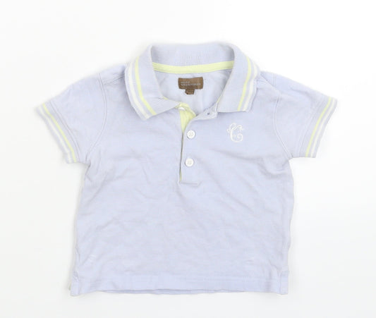 Mini Club Baby Blue   Basic Polo Size 9-12 Months