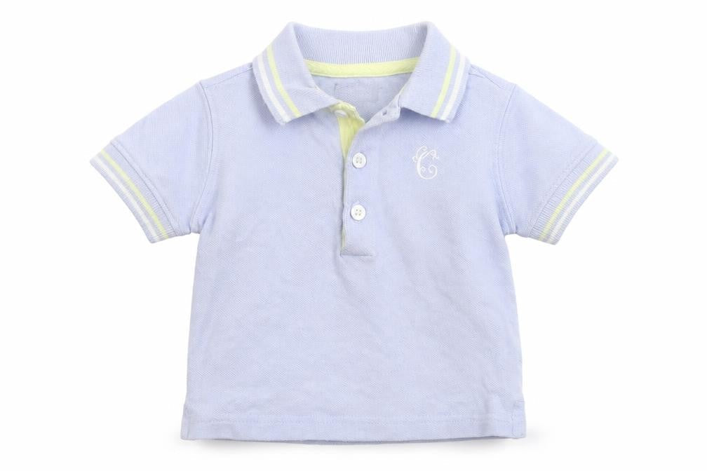Mini Club Baby Blue   Basic Polo Size 9-12 Months