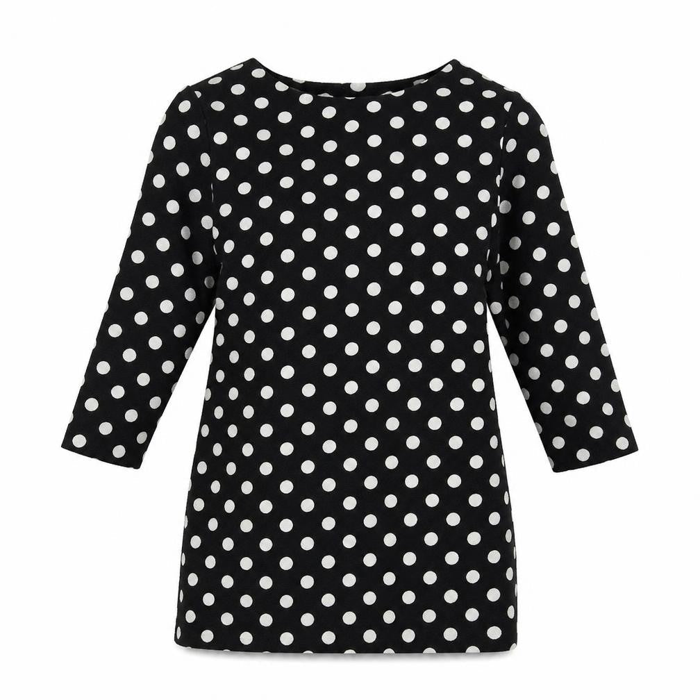 Preworn Womens Black Polka Dot  Mini  Size S