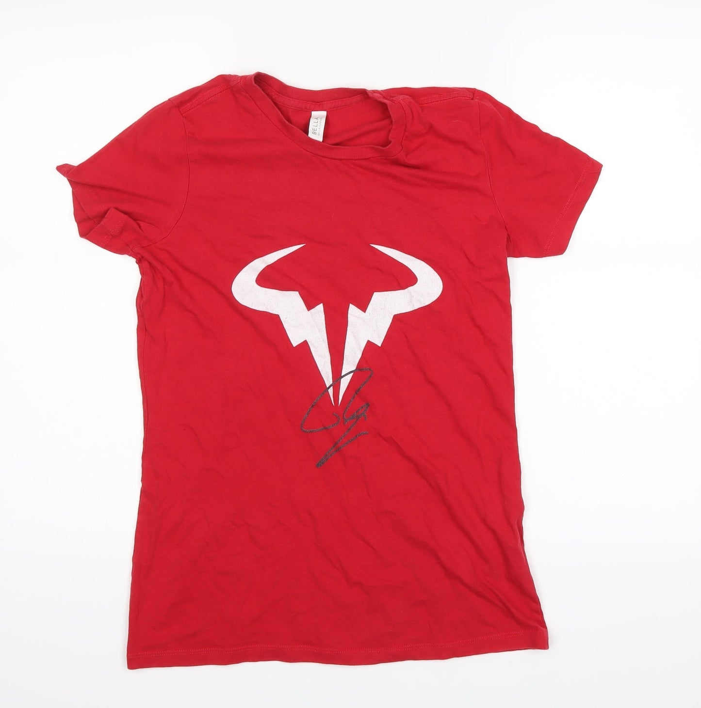 Bella Womens Red   Basic T-Shirt Size L