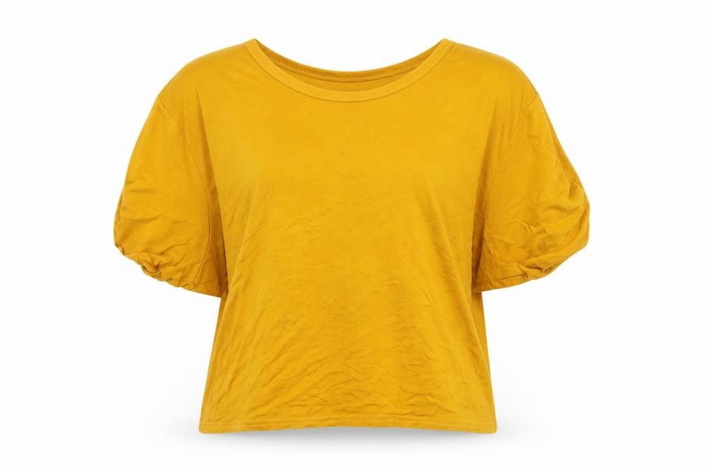 PRETTYLITTLETHING Womens Gold   Basic T-Shirt Size 8