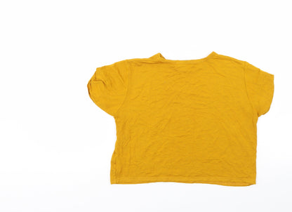 PRETTYLITTLETHING Womens Gold   Basic T-Shirt Size 8