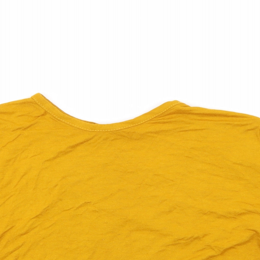 PRETTYLITTLETHING Womens Gold   Basic T-Shirt Size 8