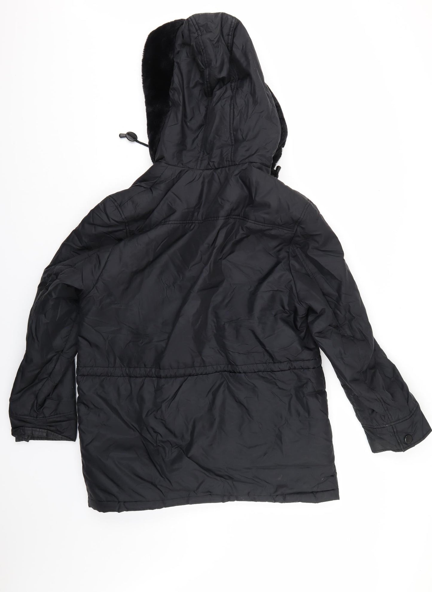 Yessica Womens Black   Parka Jacket