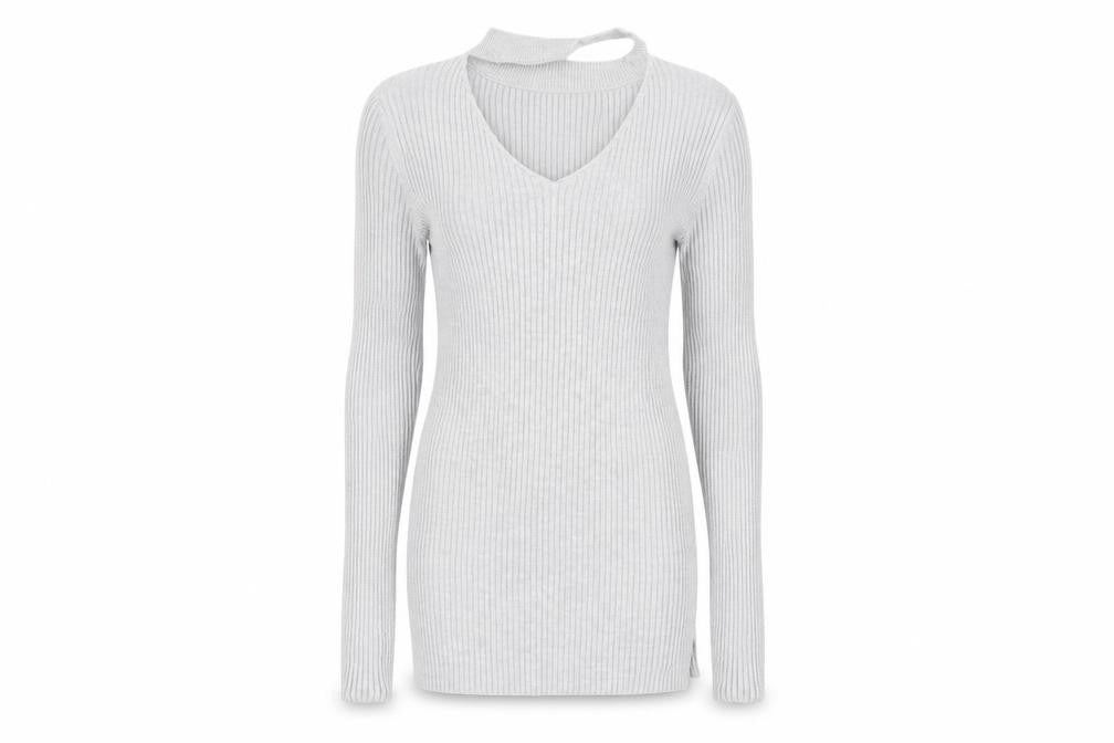 Cherry Koko Womens Grey   Pullover Jumper Size S