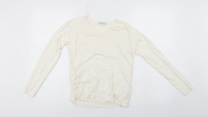 Tu Womens White   Pullover Jumper Size 8