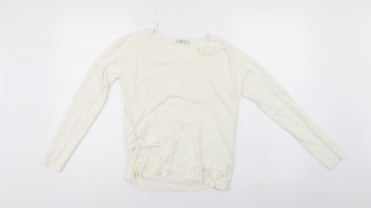 TU Womens White   Pullover Jumper Size 8