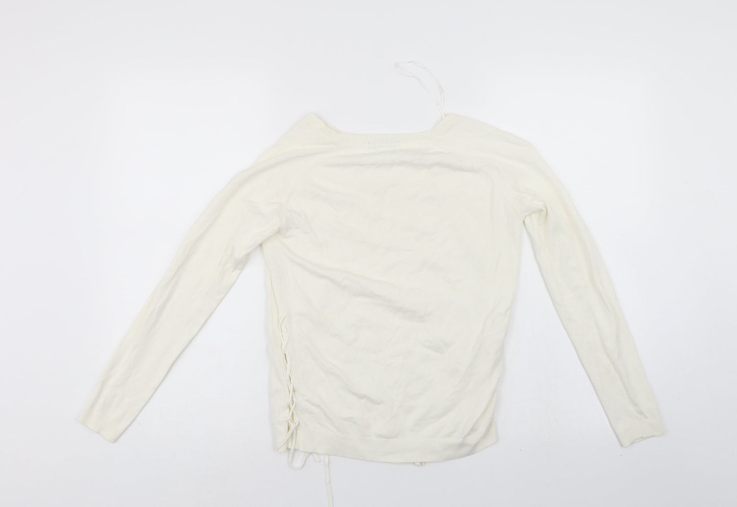 TU Womens White   Pullover Jumper Size 8