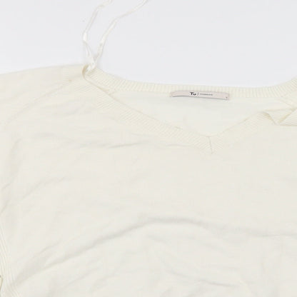 Tu Womens White   Pullover Jumper Size 8