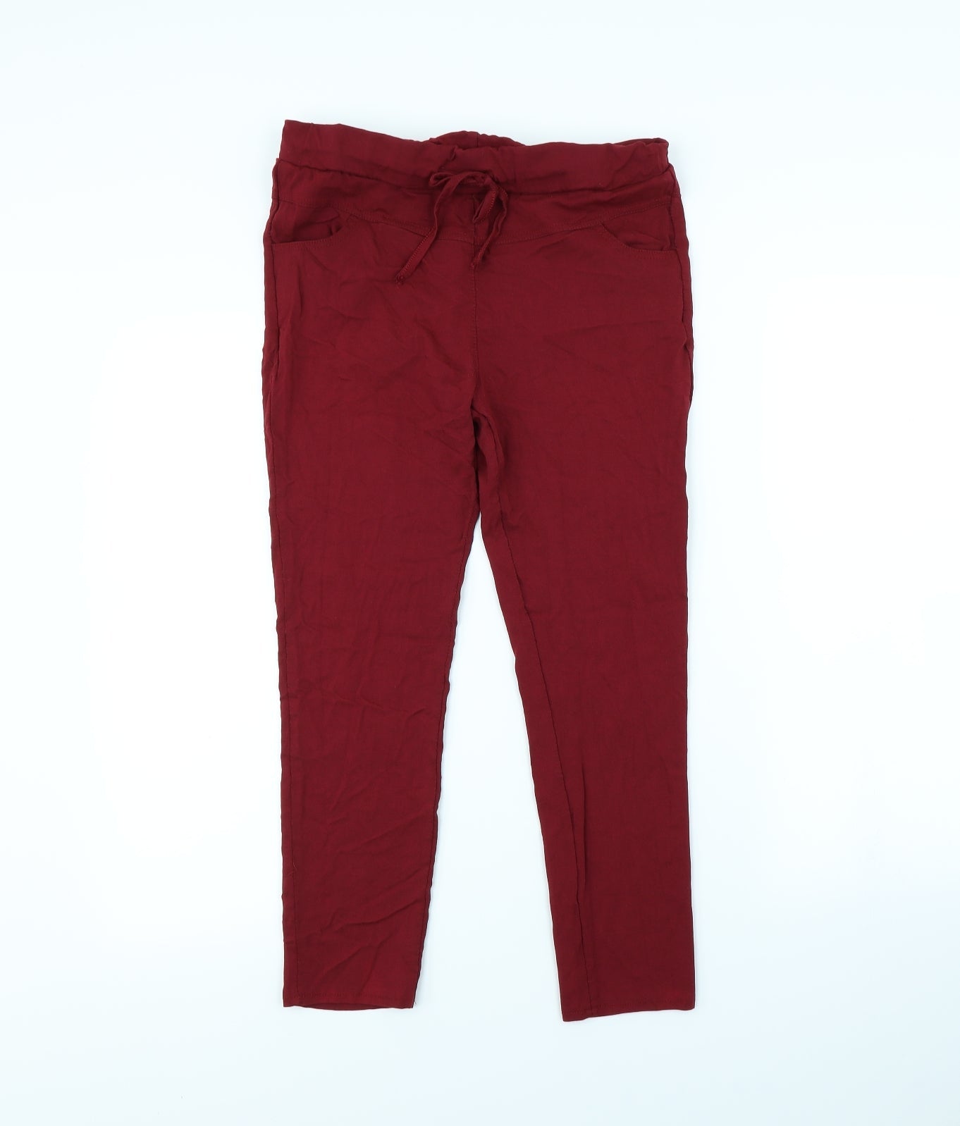 Preworn Womens Red   Trousers  Size 30 in L28 in