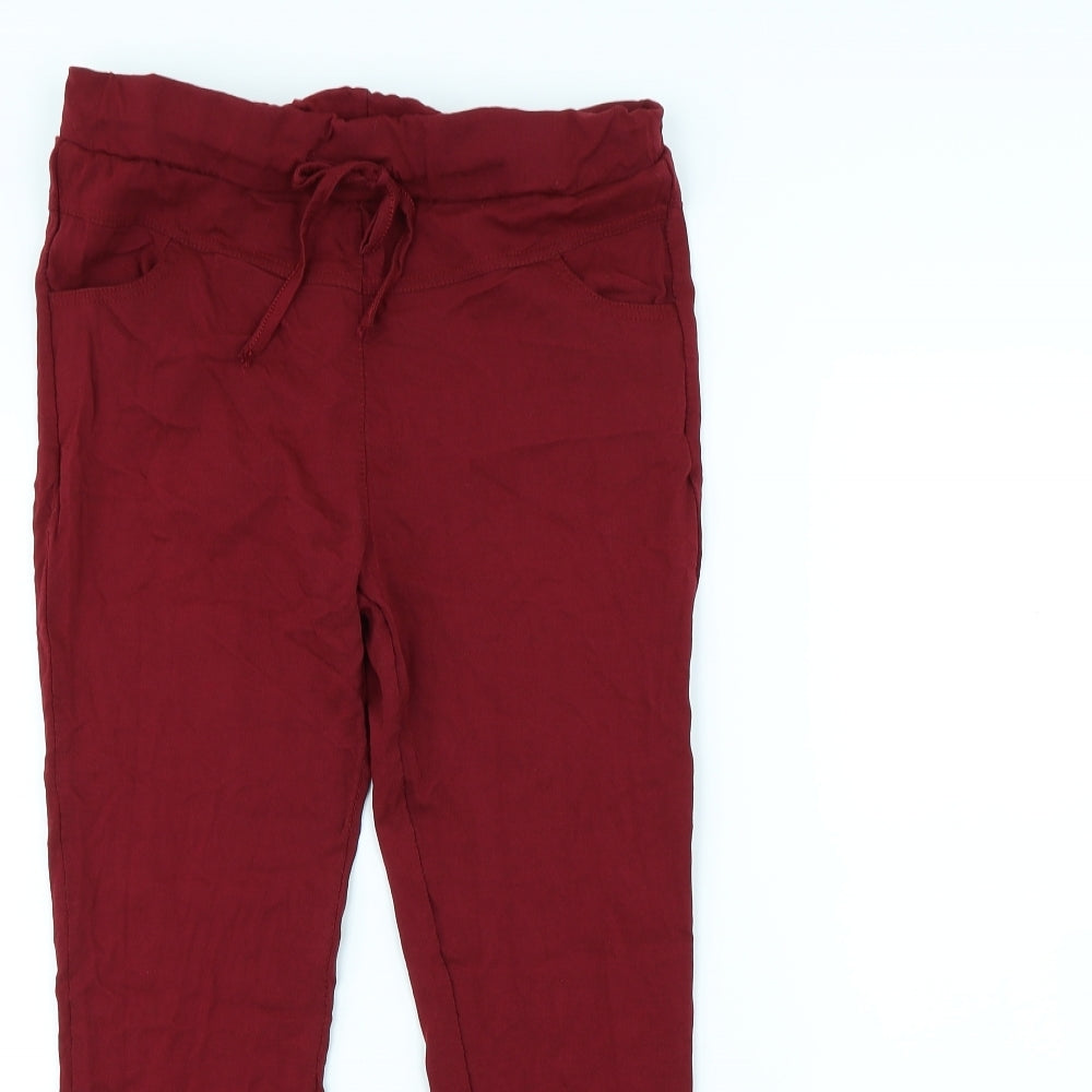 Preworn Womens Red   Trousers  Size 30 in L28 in