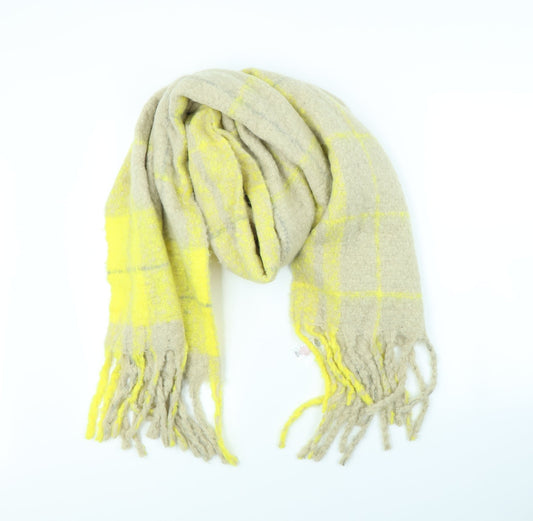 F&F Womens Beige Check   Scarf