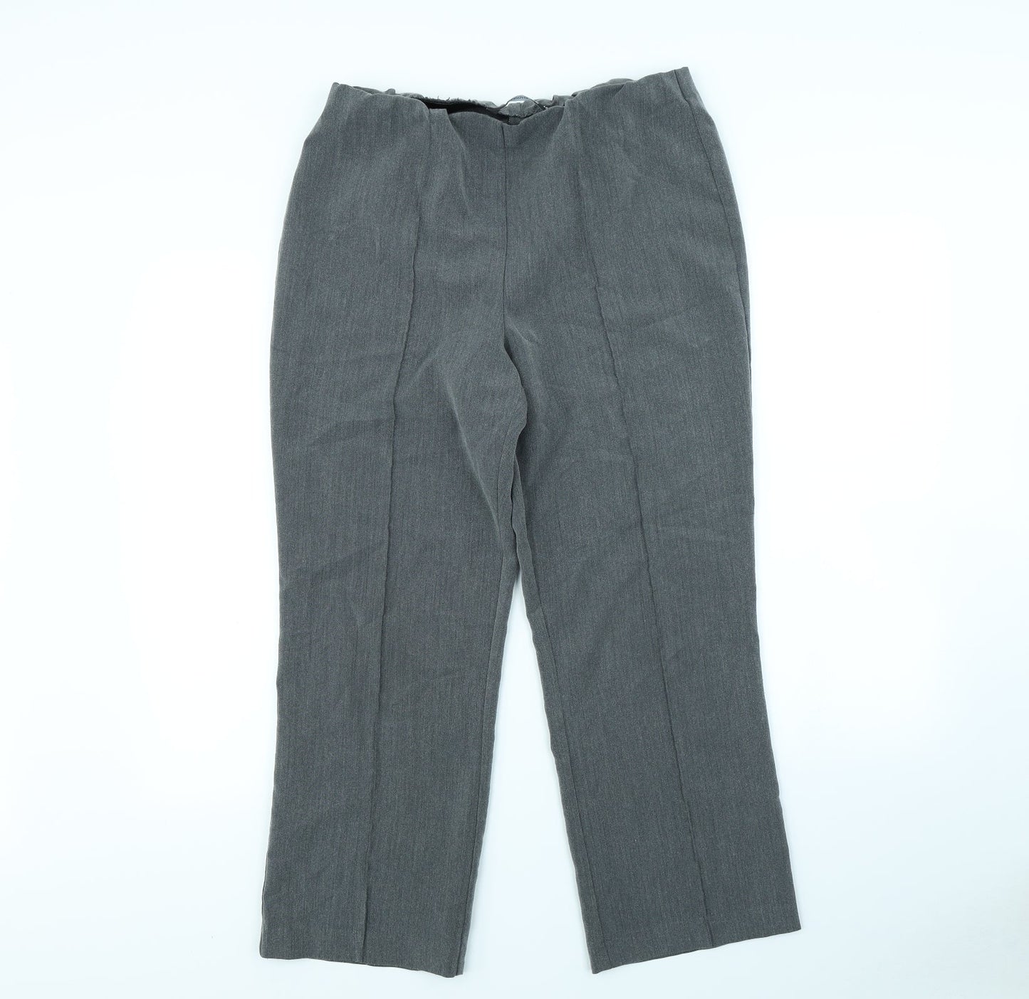 Preworn Womens Grey   Dress Pants Trousers Size 12 L30 in