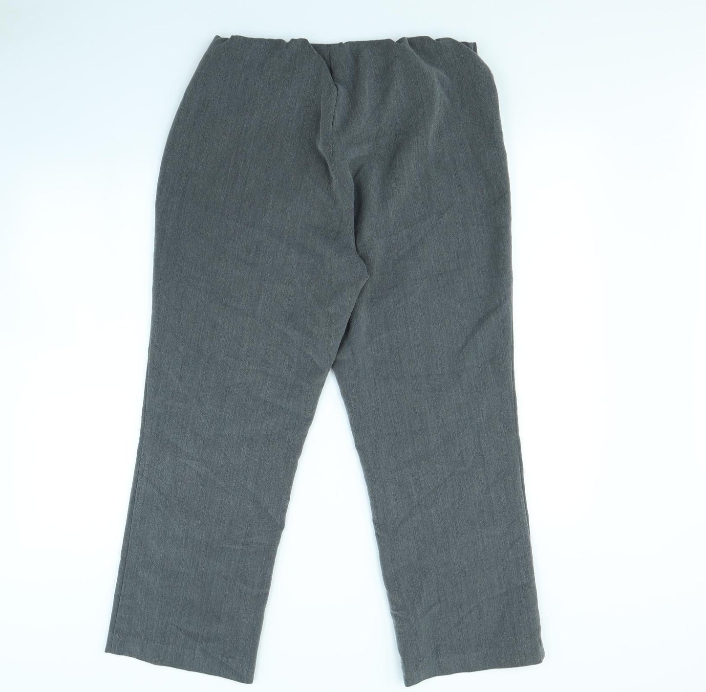Preworn Womens Grey   Dress Pants Trousers Size 12 L30 in