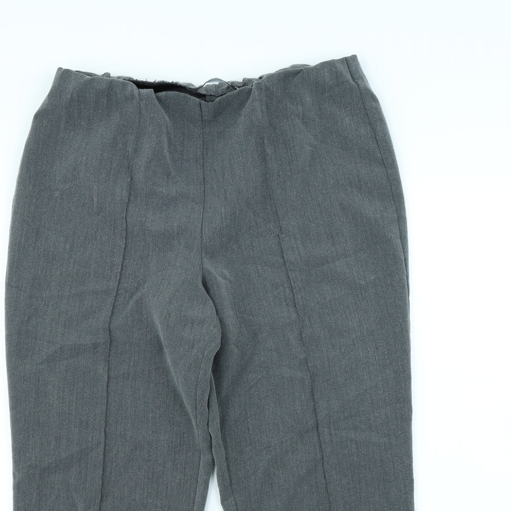 Preworn Womens Grey   Dress Pants Trousers Size 12 L30 in