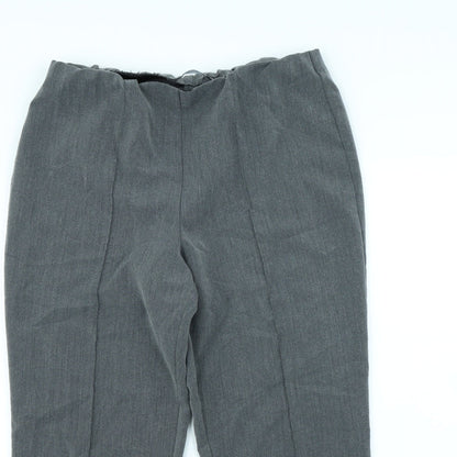 Preworn Womens Grey   Dress Pants Trousers Size 12 L30 in