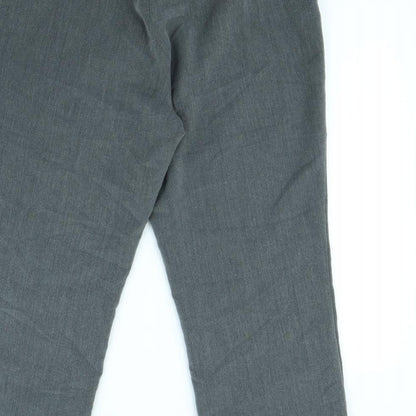 Preworn Womens Grey   Dress Pants Trousers Size 12 L30 in