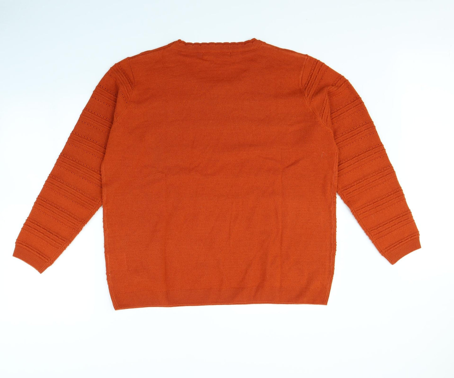isle Womens Orange   Pullover Jumper Size L