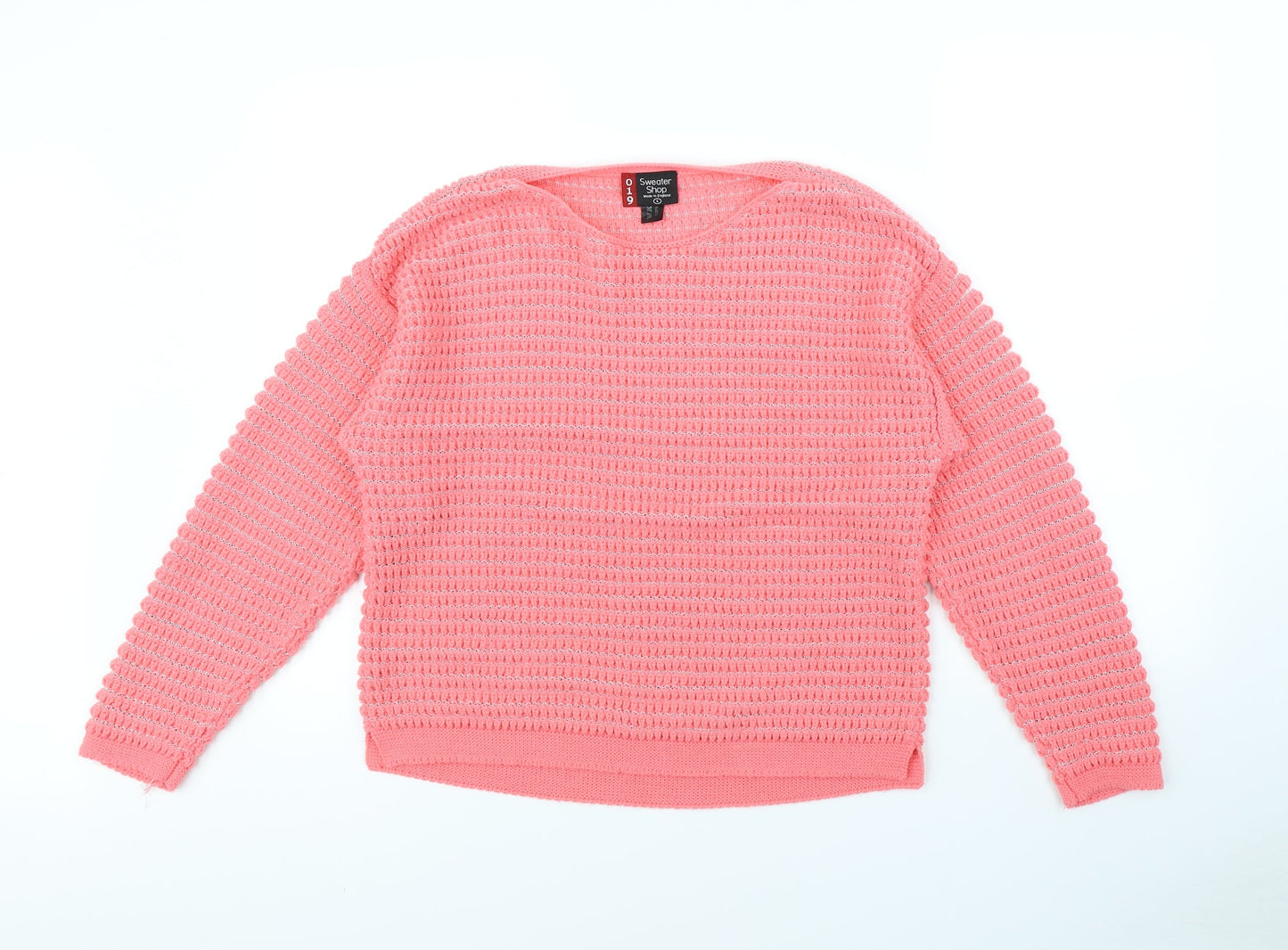 Sweater Shop Womens Pink   Pullover Jumper Size L
