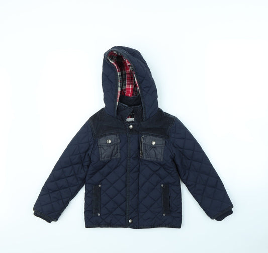 M&S Girls Blue   Jacket Coat Size 4 Years