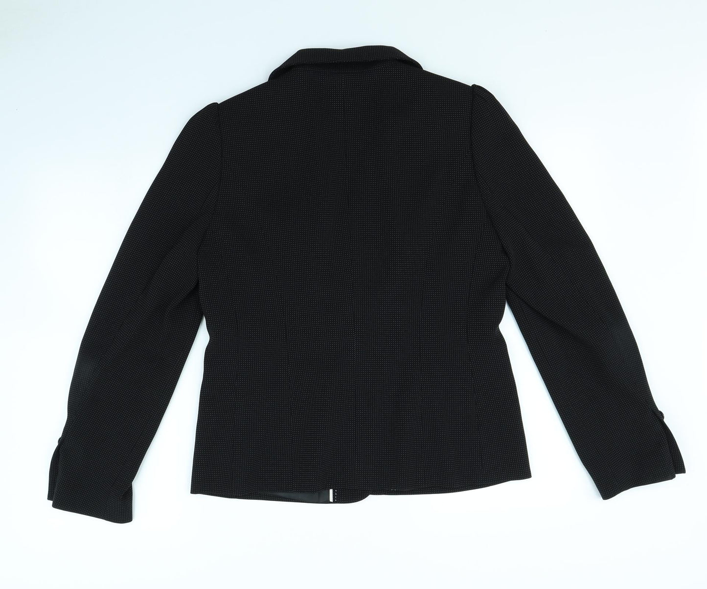 PLanet Womens Black Polka Dot  Jacket  Size 12  - shoulder pads