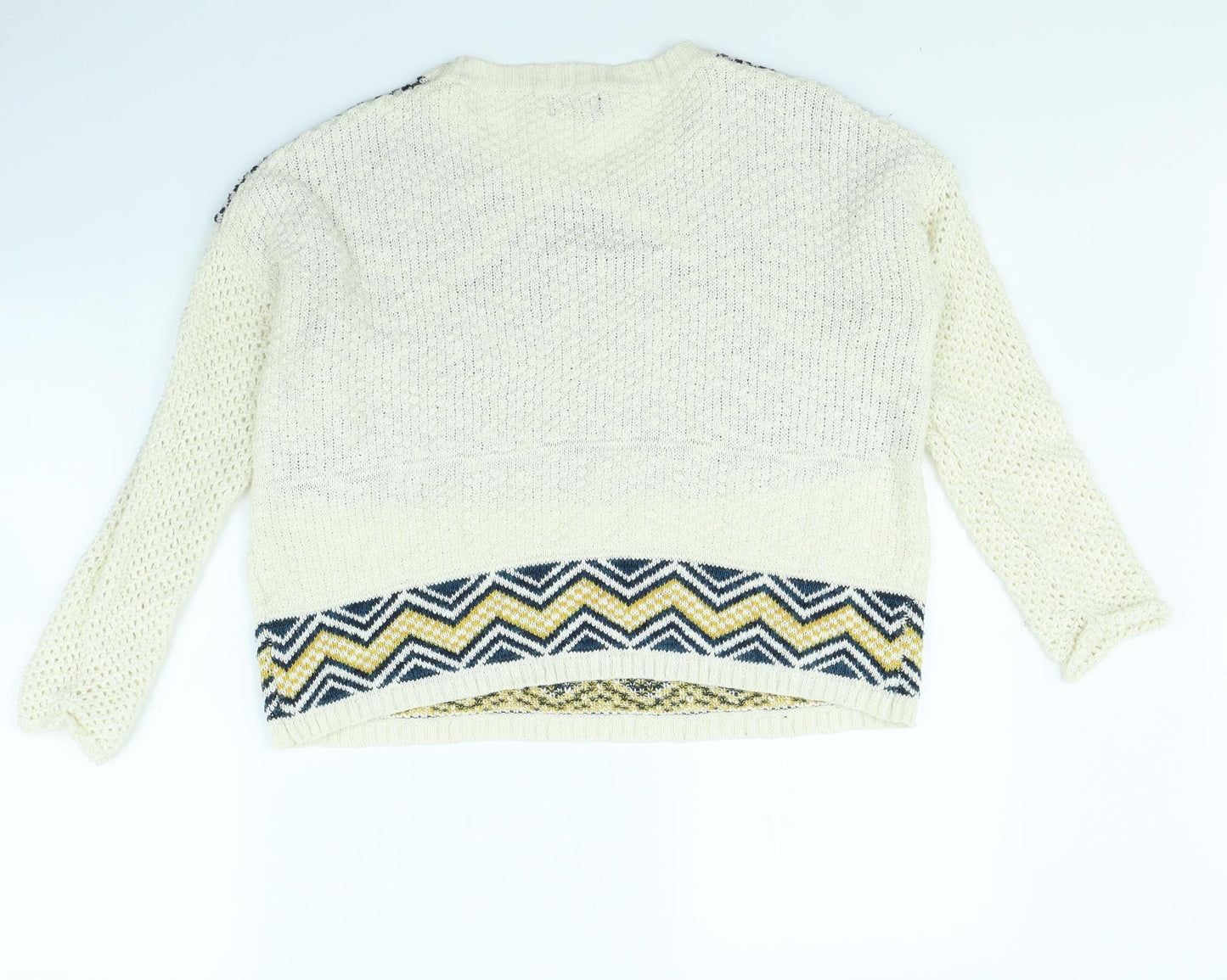 Dotti Womens Beige   Pullover Jumper Size XS
