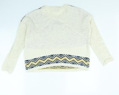 Dotti Womens Beige   Pullover Jumper Size XS