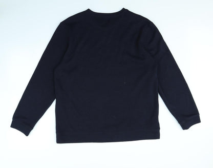 Preloved Easy Mens Blue   Pullover Jumper Size XL - Back