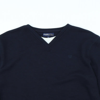 Preloved Easy Mens Blue   Pullover Jumper Size XL - Detail