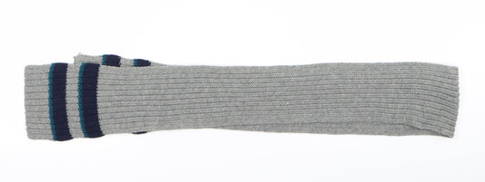 Preworn Boys Grey Striped  Scarf  One Size