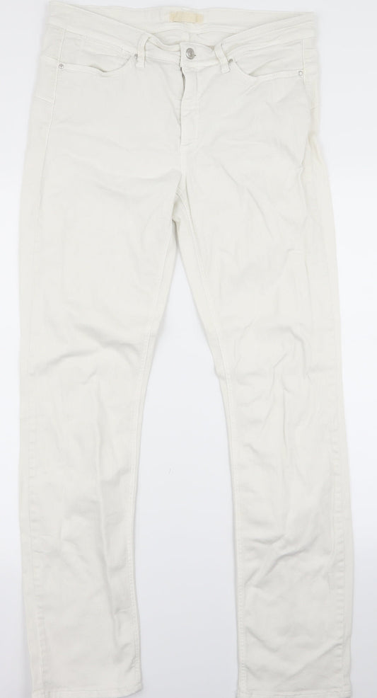 Preworn Womens White   Skinny Jeans Size 32 L28 in