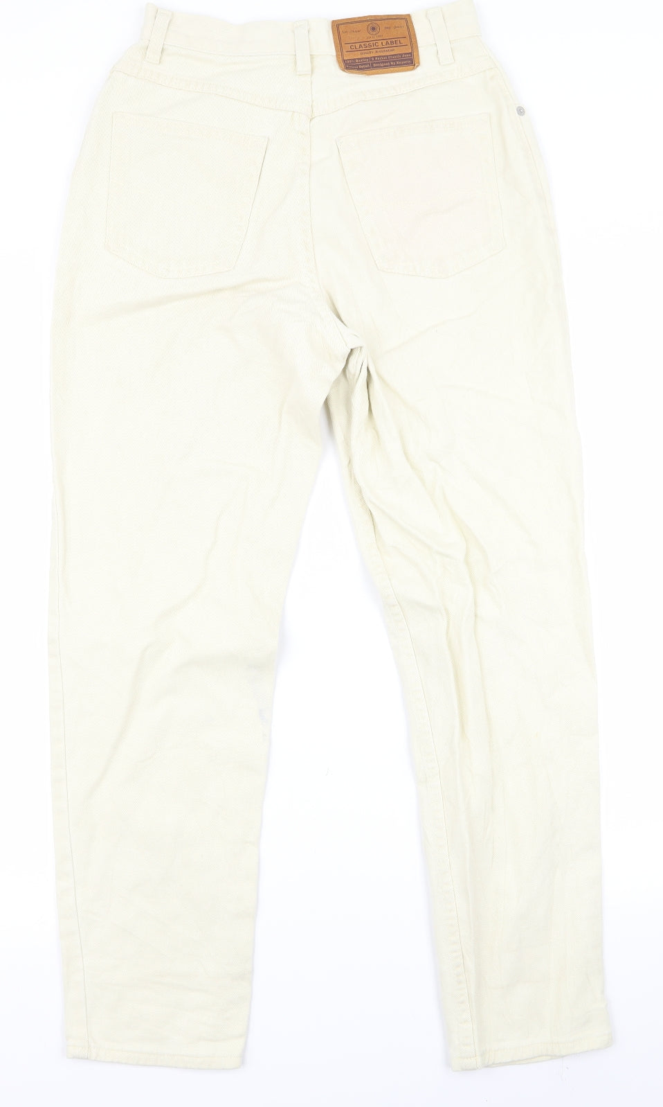 Preloved m&s Womens White   Skinny Jeans Size 10 L27 in - Back