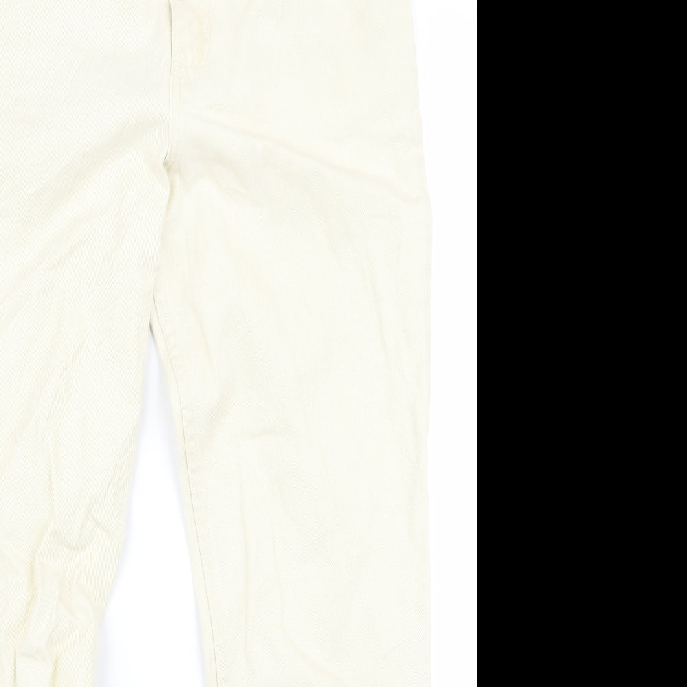 Preloved m&s Womens White   Skinny Jeans Size 10 L27 in - Detail