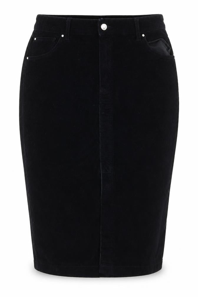 Preworn Womens Black   Straight & Pencil Set Size 40