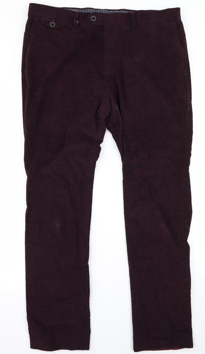 Preworn Womens Purple   Trousers  Size 36 L28 in - v