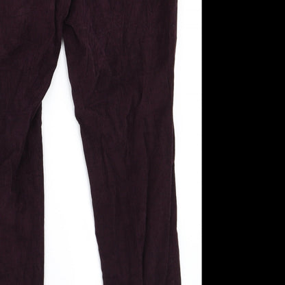 Preworn Womens Purple   Trousers  Size 36 L28 in - v