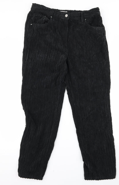 Per Una Womens Black   Trousers  Size 8 L25 in